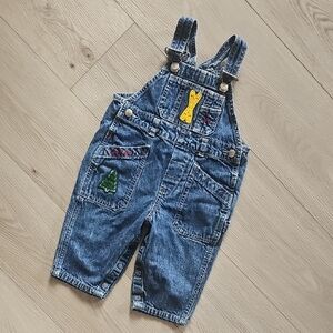 Vintage Gap Denim With Skii Patches 6-12 Months